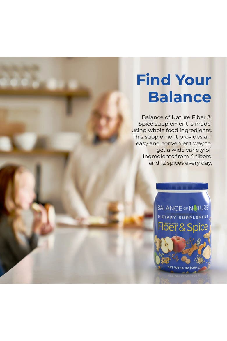 Fiber and Spice Blend with Psyllium Husk Flaxseed Turmeric and Apple, Alternate, color, None