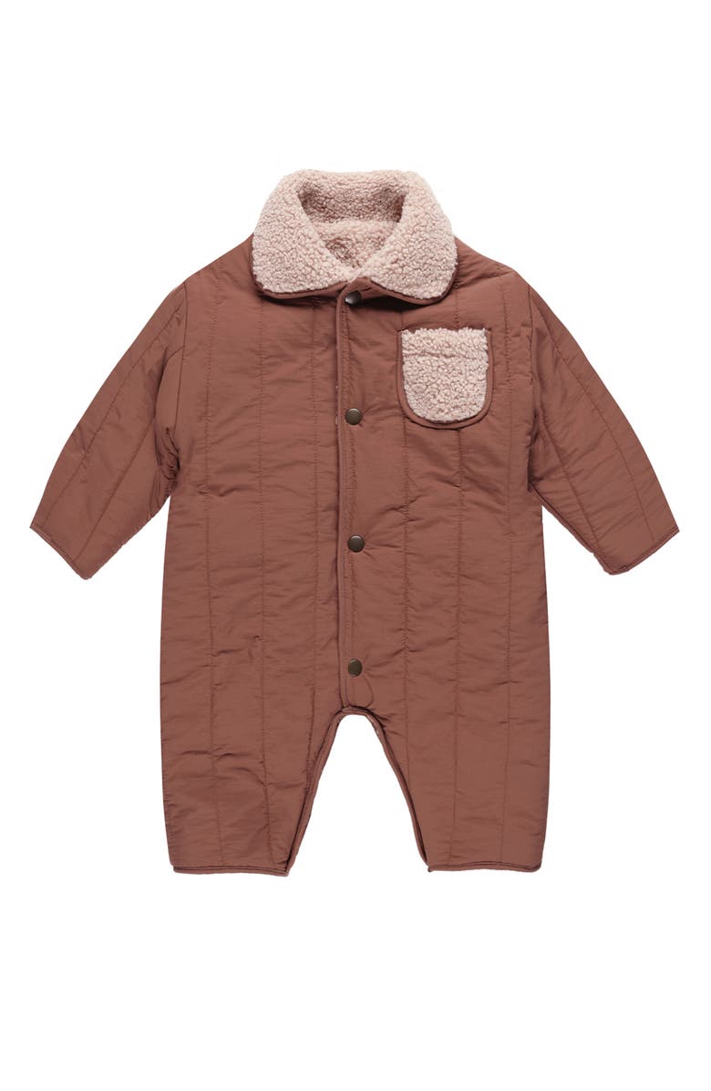 QUINCY MAE Reversible Faux Shearling Jumpsuit, Alternate, color, 