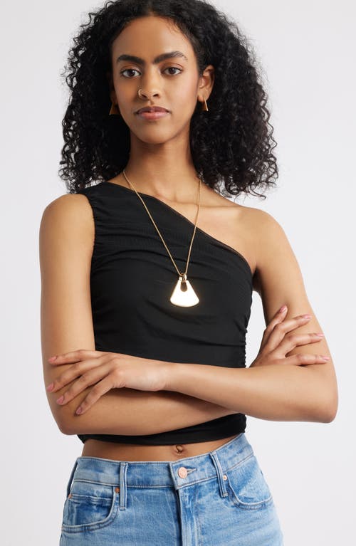 Open Edit Curved Charm Pendant Necklace
