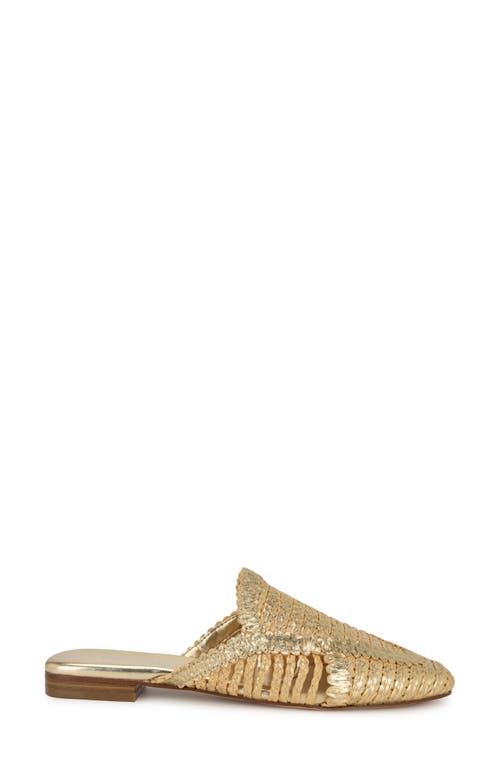 Nine West Campton Mule In Gold