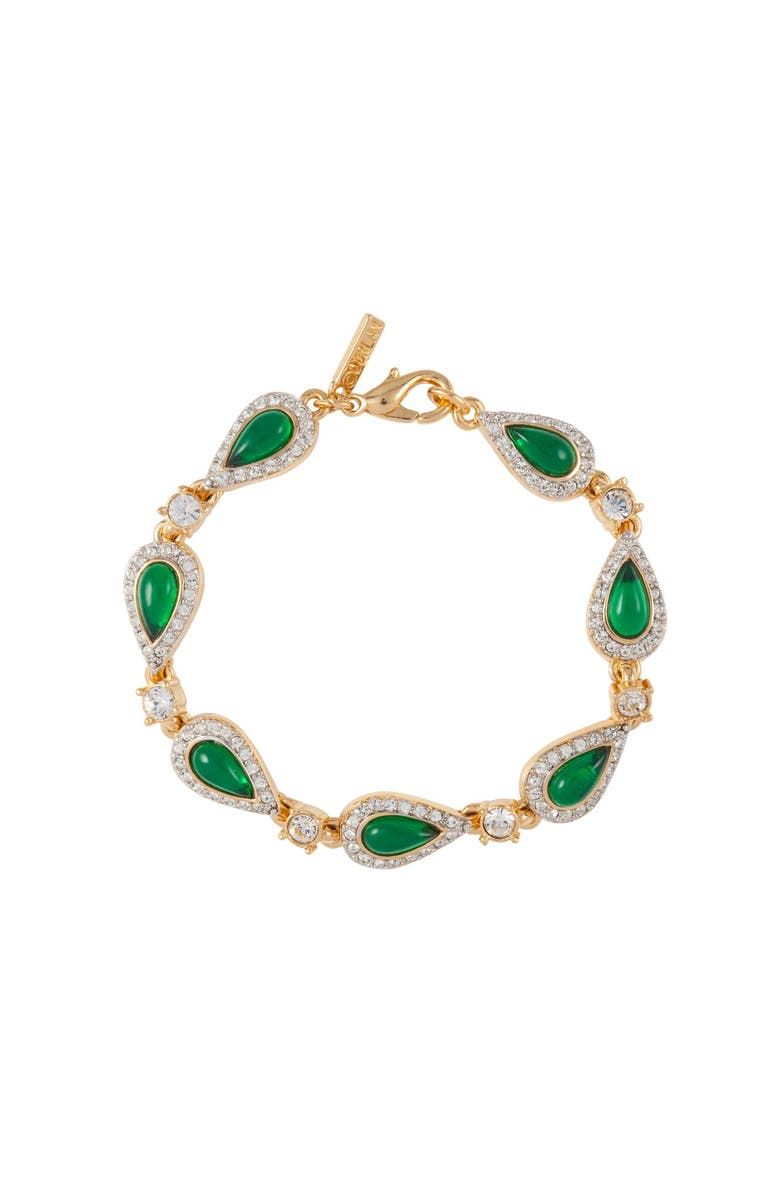 Susan Caplan 1980s Vintage D'Orlan Faux Emerald Set, Alternate, color, Faux Emerald