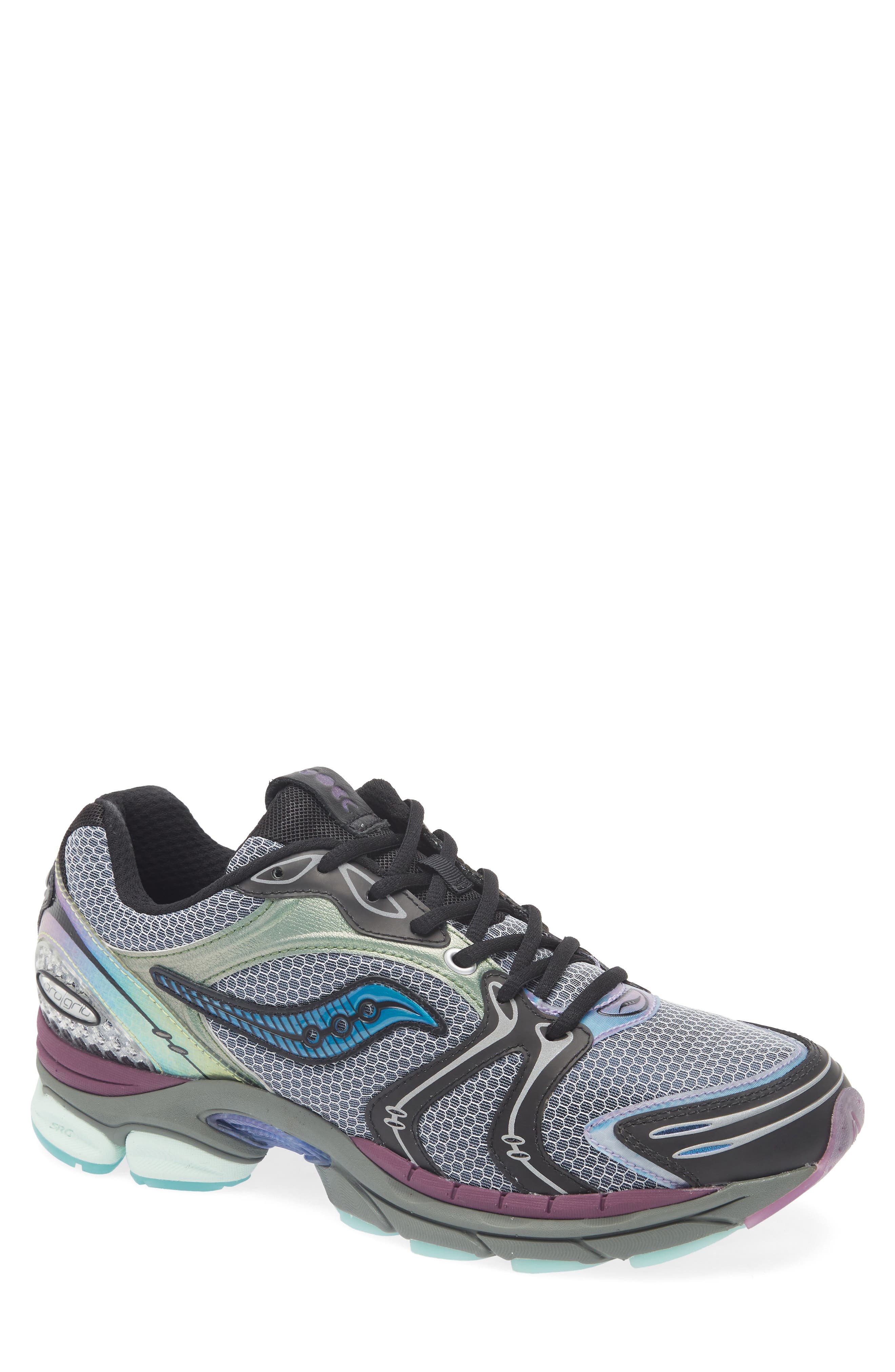 Saucony ProGrid Triumph 4 Sneaker, Main, color, Navy/ Olographic