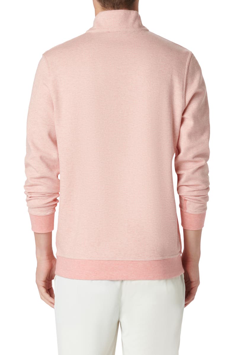 Bugatchi Quarter Zip Pullover, Alternate, color, Salmon