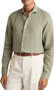 Reiss Ruban Linen Button-Up Shirt