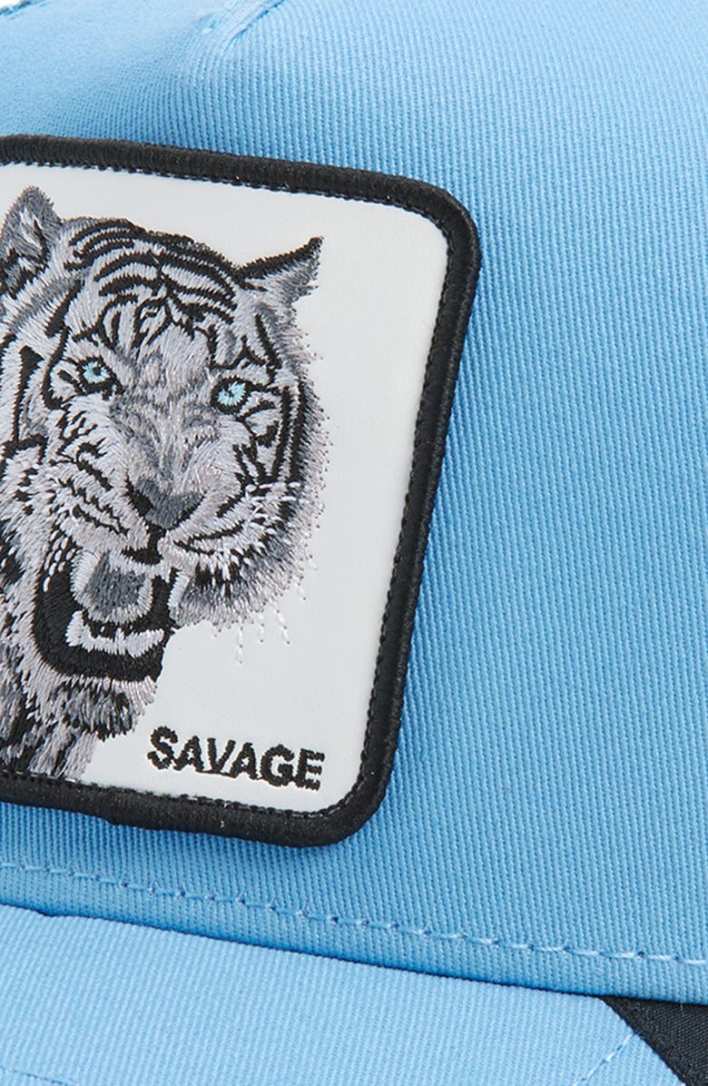 Goorin Bros. The Savage Tiger Trucker Hat, Alternate, color, Light Blue
