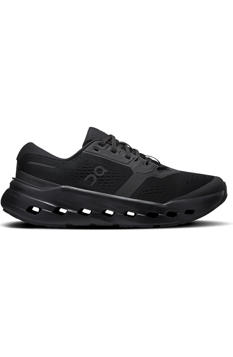 On Cloudrunner 3 Running Shoe, Alternate, color, Black/ Black