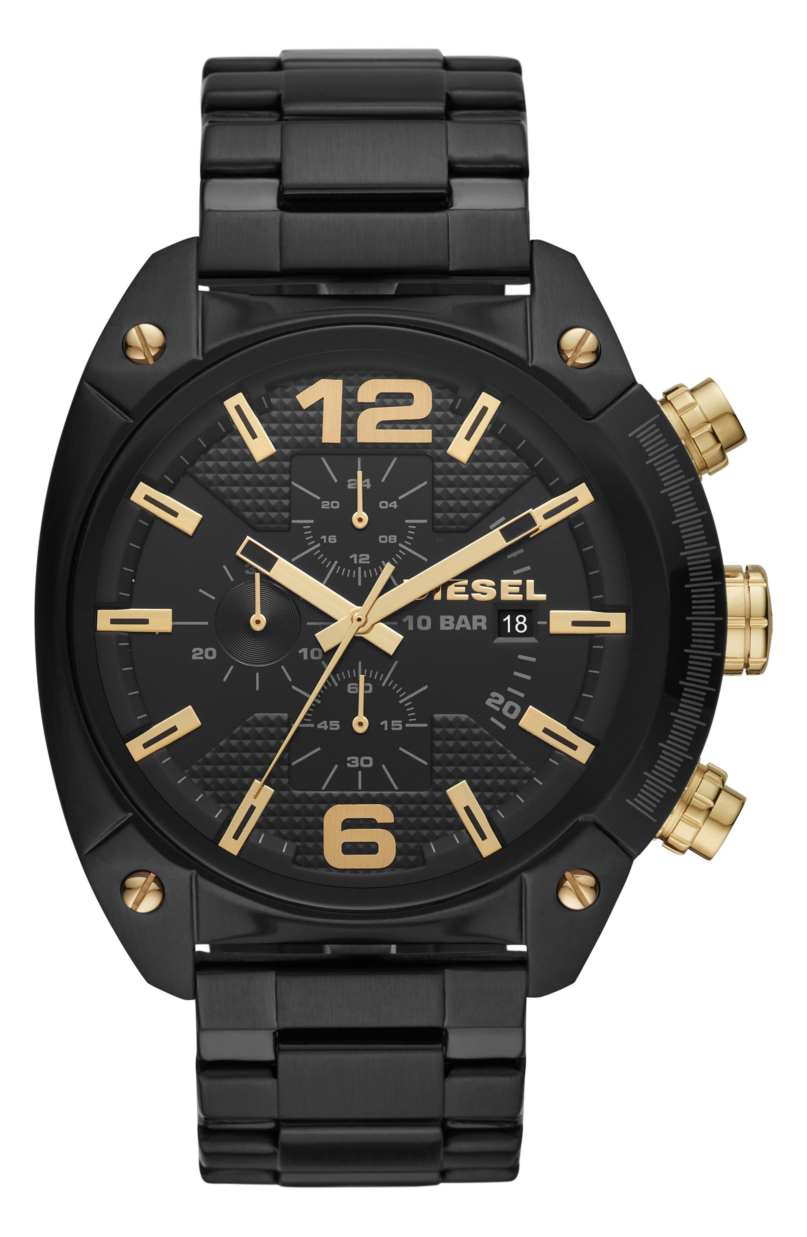 DIESEL Men's Overflow Chronograph Bracelet Watch, 49mm (Men ...