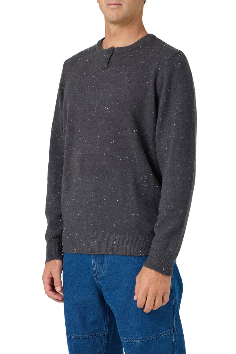 OG Flecked Notch Neck Sweater, Alternate, color, PHANTOM
