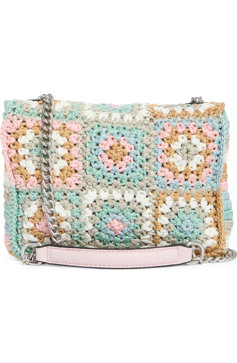 Kurt Geiger London Medium Kensington Crochet Convertible Crossbody Bag, Alternate, color,