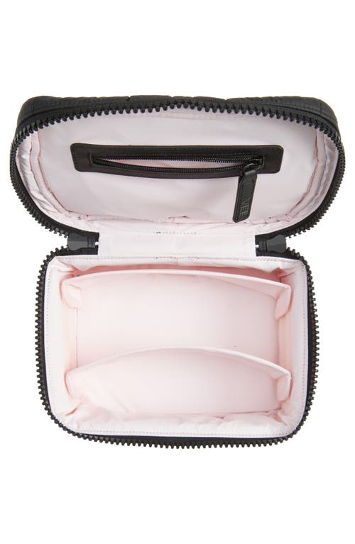 Veecollective Porter Recycled Nylon Vanity Case In Matt Black