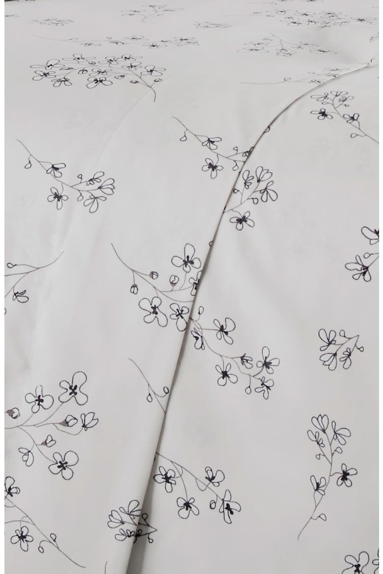 Premium Collection Printed Deep Pocket Sweet Flowers Sheet Set, Alternate, color, GRAY