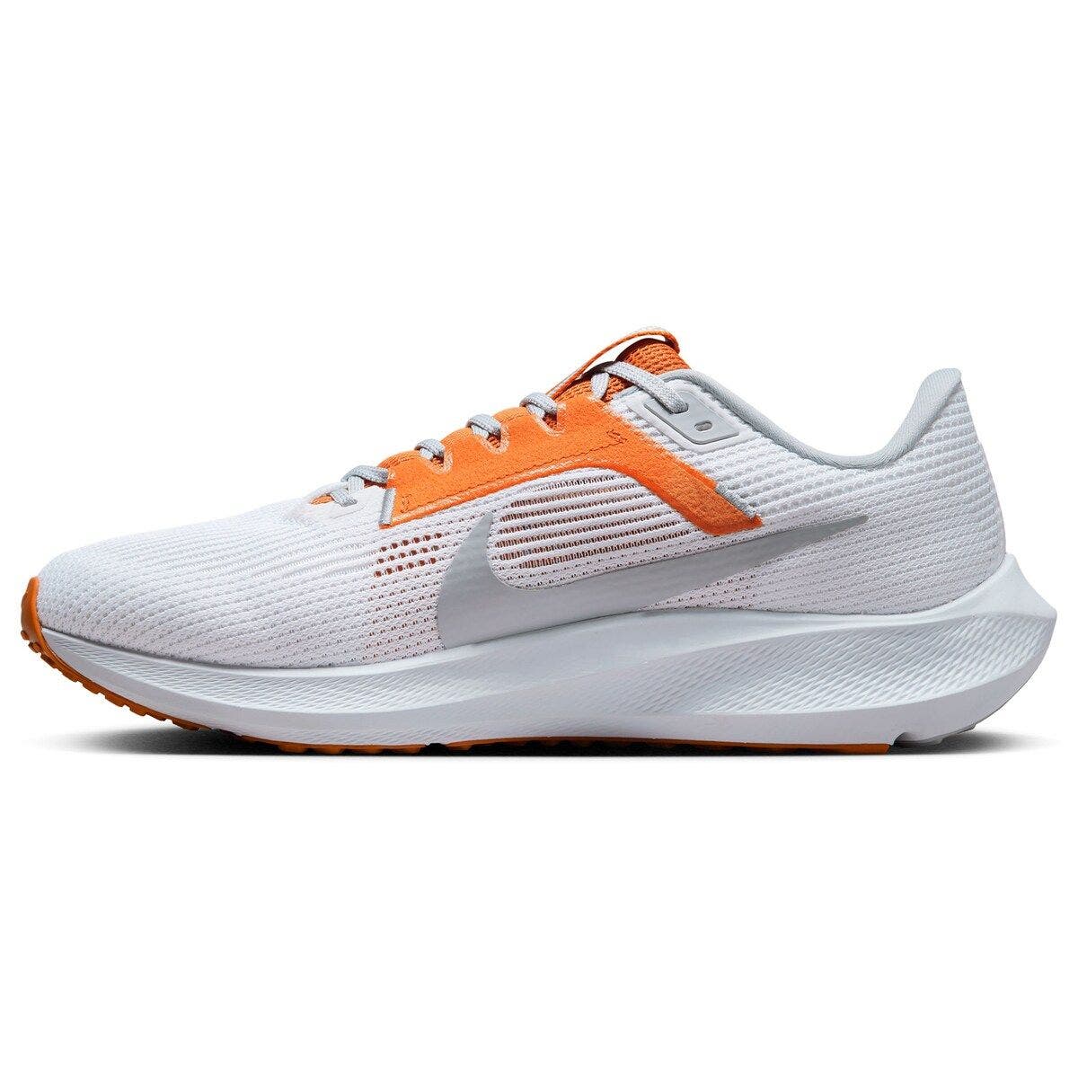 Nike Unisex Nike  White Tennessee Volunteers Zoom Pegasus 40 Running Shoe, Alternate, color, White