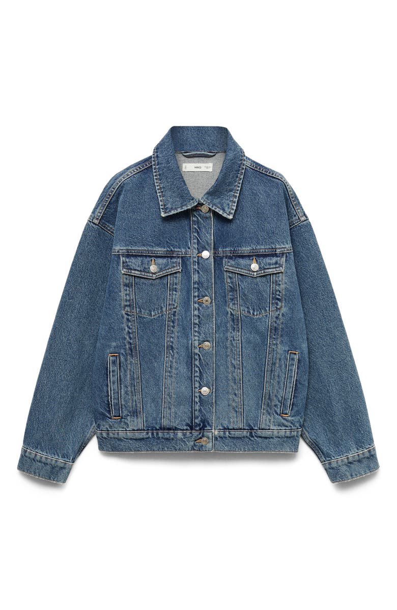 MANGO Star Denim Jacket, Alternate, color,