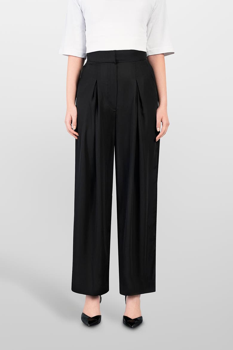 Palazzo Pants, Main, color, Black