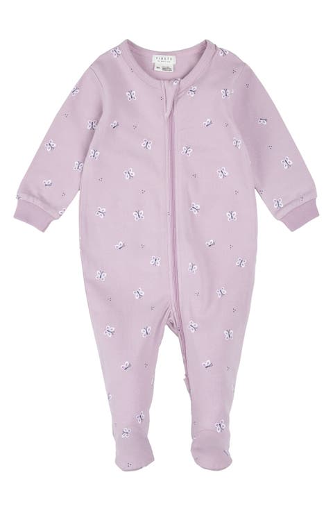 Fitted Stretch Organic Cotton Footie Pajamas