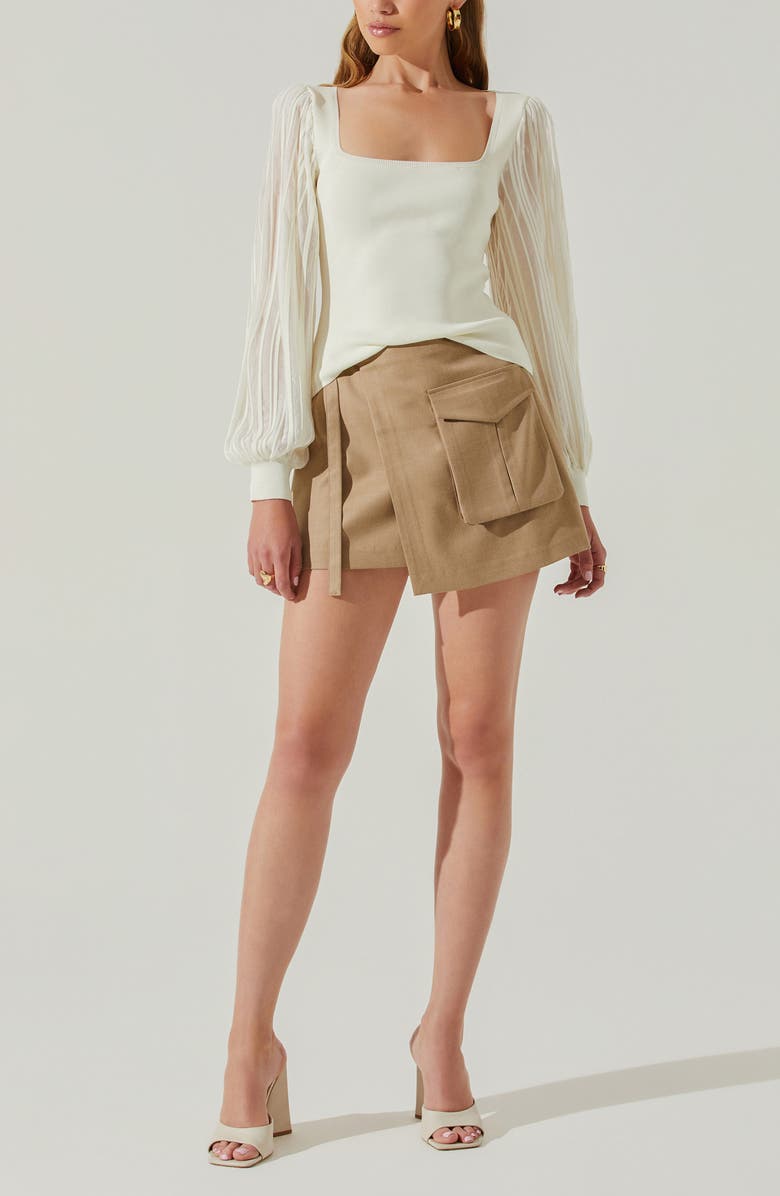 ASTR the Label Kienna Mixed Media Sweater, Alternate, color, 
