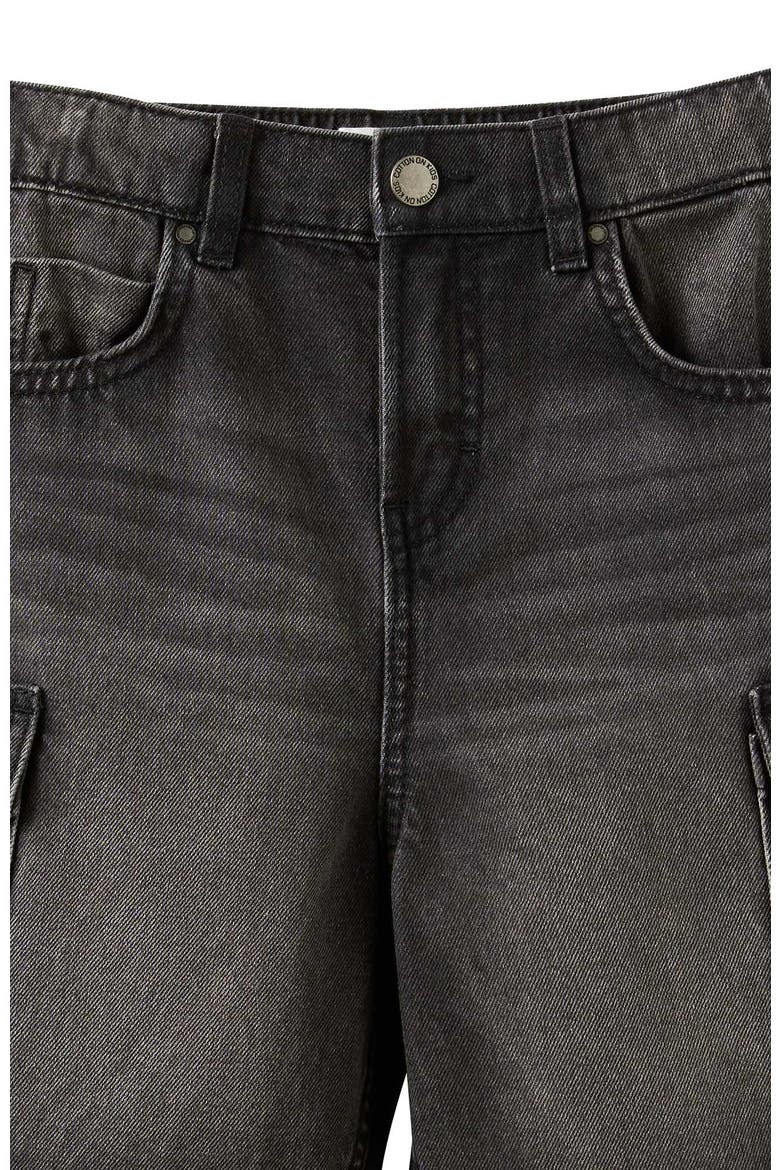Kid's Super Baggy Short, Alternate, color, Balmoral Black Cargo