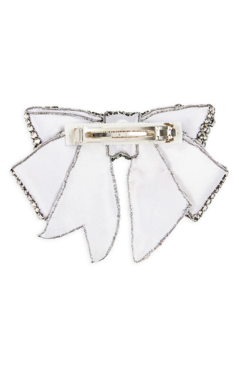 Jennifer Behr Belle Crystal Bow Barrette, Alternate, color,