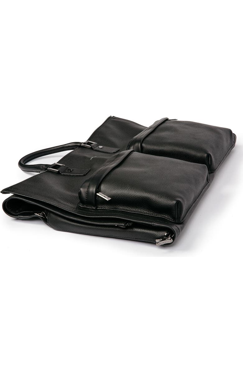 hook + ALBERT Leather Garment Bag, Alternate, color,