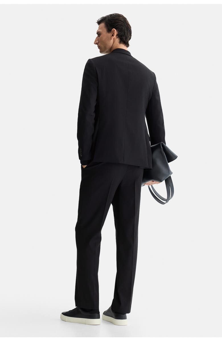 H&M Regular Fit Suit Trousers, Alternate, color, Black