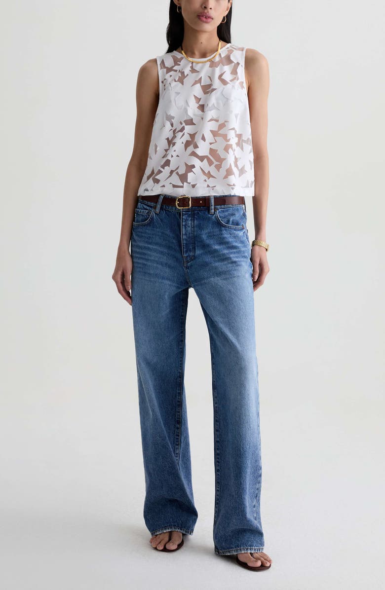 AG Emilee Sheer Sleeveless Top, Alternate, color,