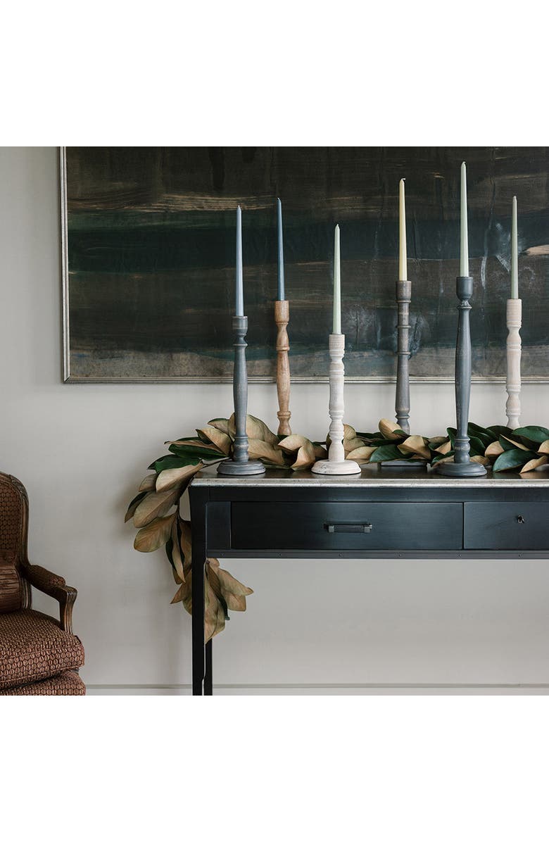 CG Hunter Tapered Candle Holder, Natural Wood, Alternate, color, Earth Tones