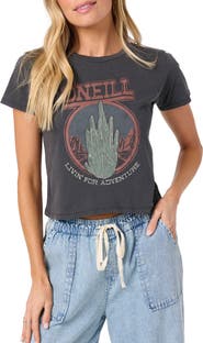 O'Neill Road Trippin Cotton Crop Graphic T-Shirt