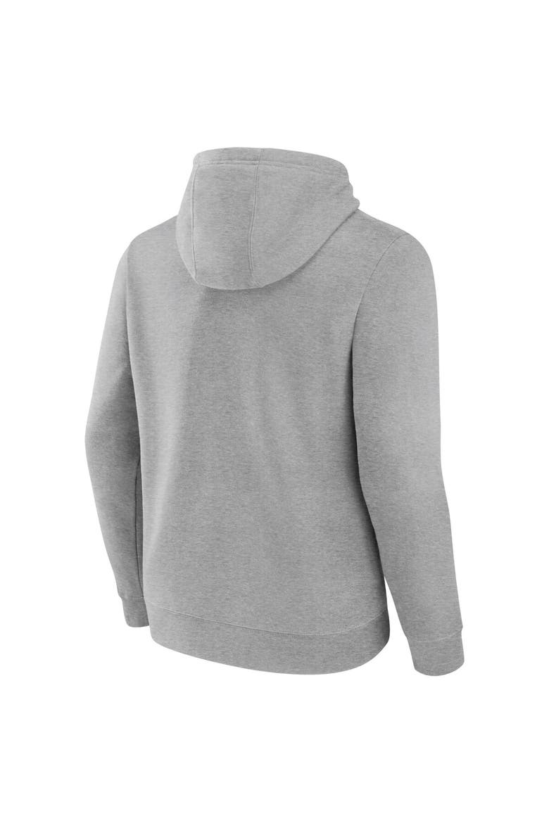 Men's Fanatics Heather Gray Utah Hockey Club Wordmark Logo Fleece Pullover Hoodie, Alternate, color, Heather Gray