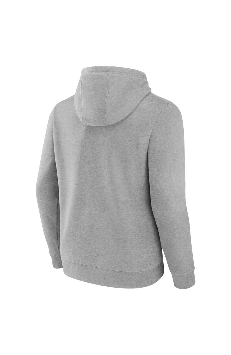 FANATICS Men's Fanatics Heather Gray Utah Hockey Club Wordmark Logo Fleece Pullover Hoodie, Alternate, color, Heather Gray