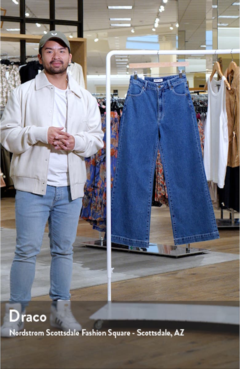 Sailor Scoop Breaker Wide Leg Ankle Jeans, sales video thumbnail