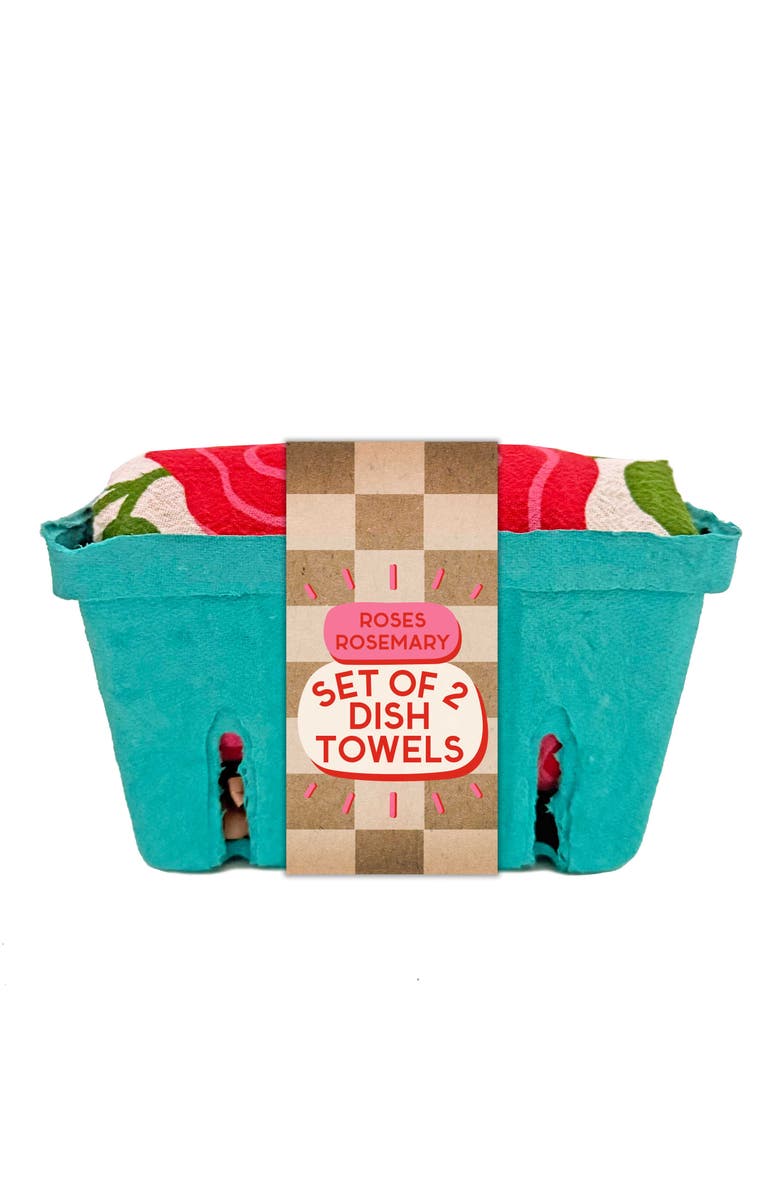 The Neighborgoods Rose Garden - Dish Towel Set of 2, Alternate, color, NO COLOR