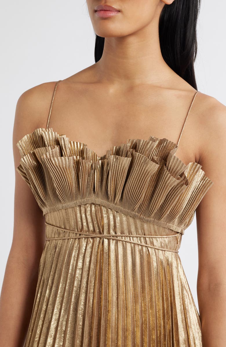 Acler Sanna Pleated Sleeveless Gown, Alternate, color,