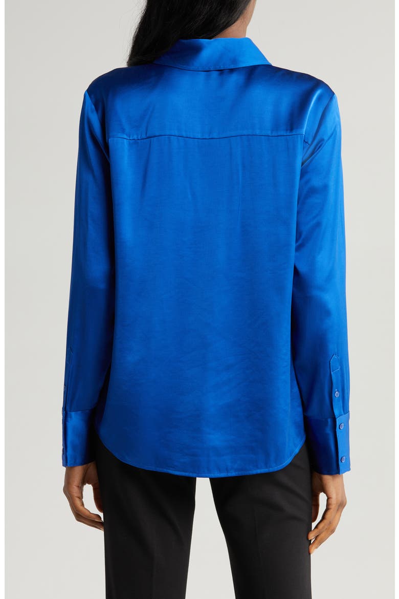 Satin Shirt, Alternate, color, BLUE SURF