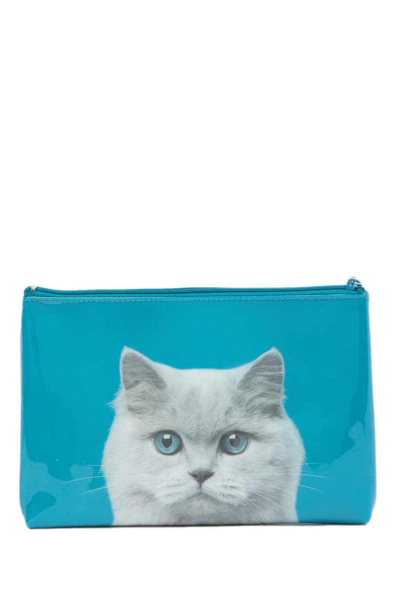 Catseye London Large Cat Zip Pouch, Alternate, color, 