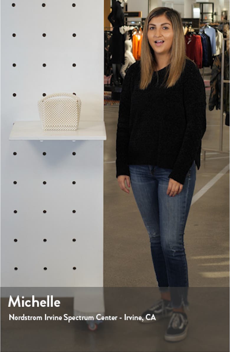 Gia Imitation Pearl Top Handle Handbag, sales video thumbnail