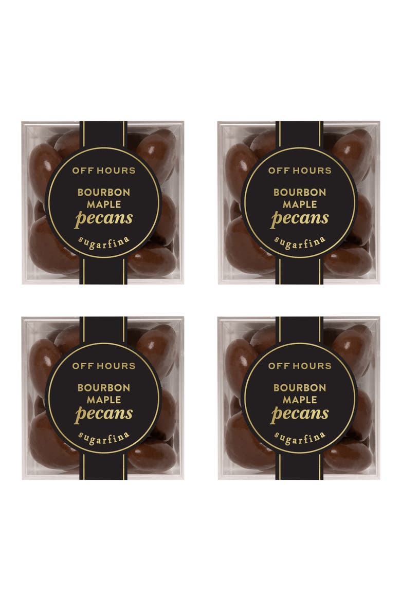Off Hours Set of 4 Bourbon Maple Pecan Candy Cubes, Main, color, BLUE