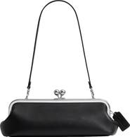 COACH Kisslock Frame 30 Leather Clutch Bag