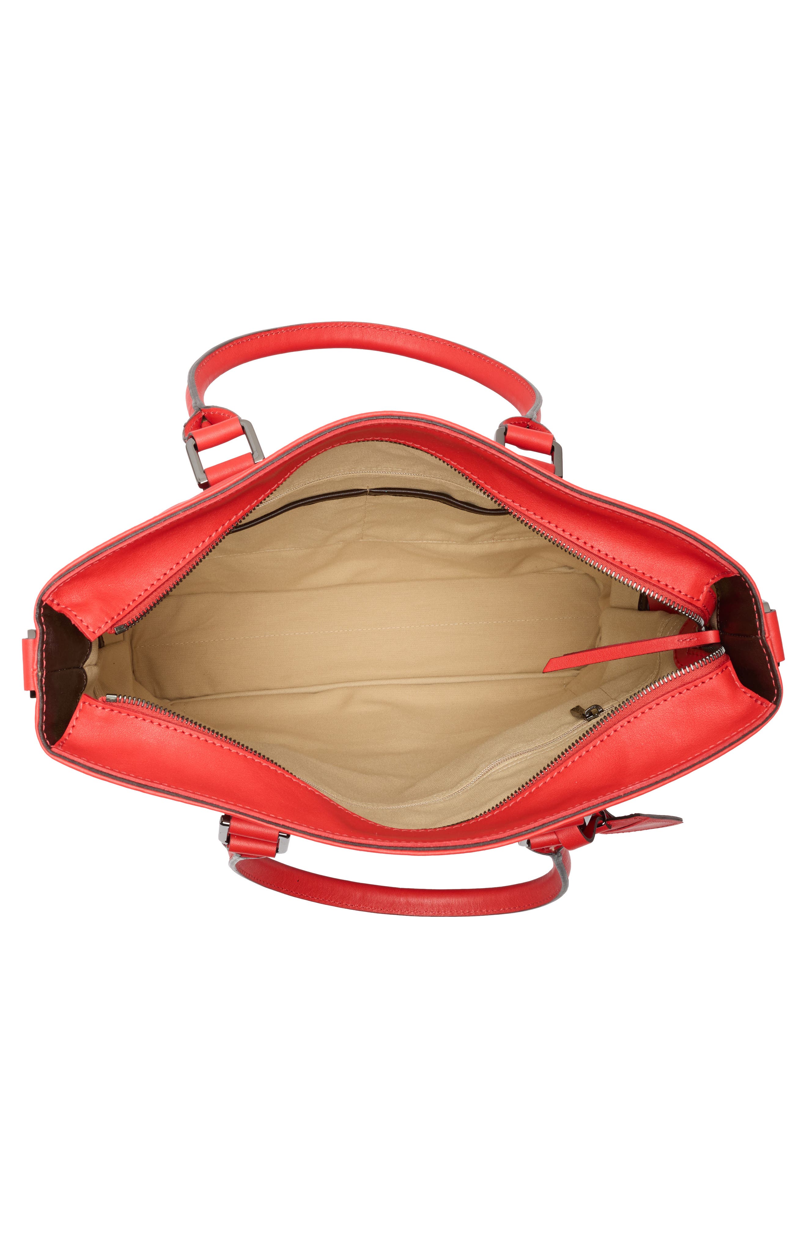 Longchamp Tote Bag, Alternate, color, Vermilion