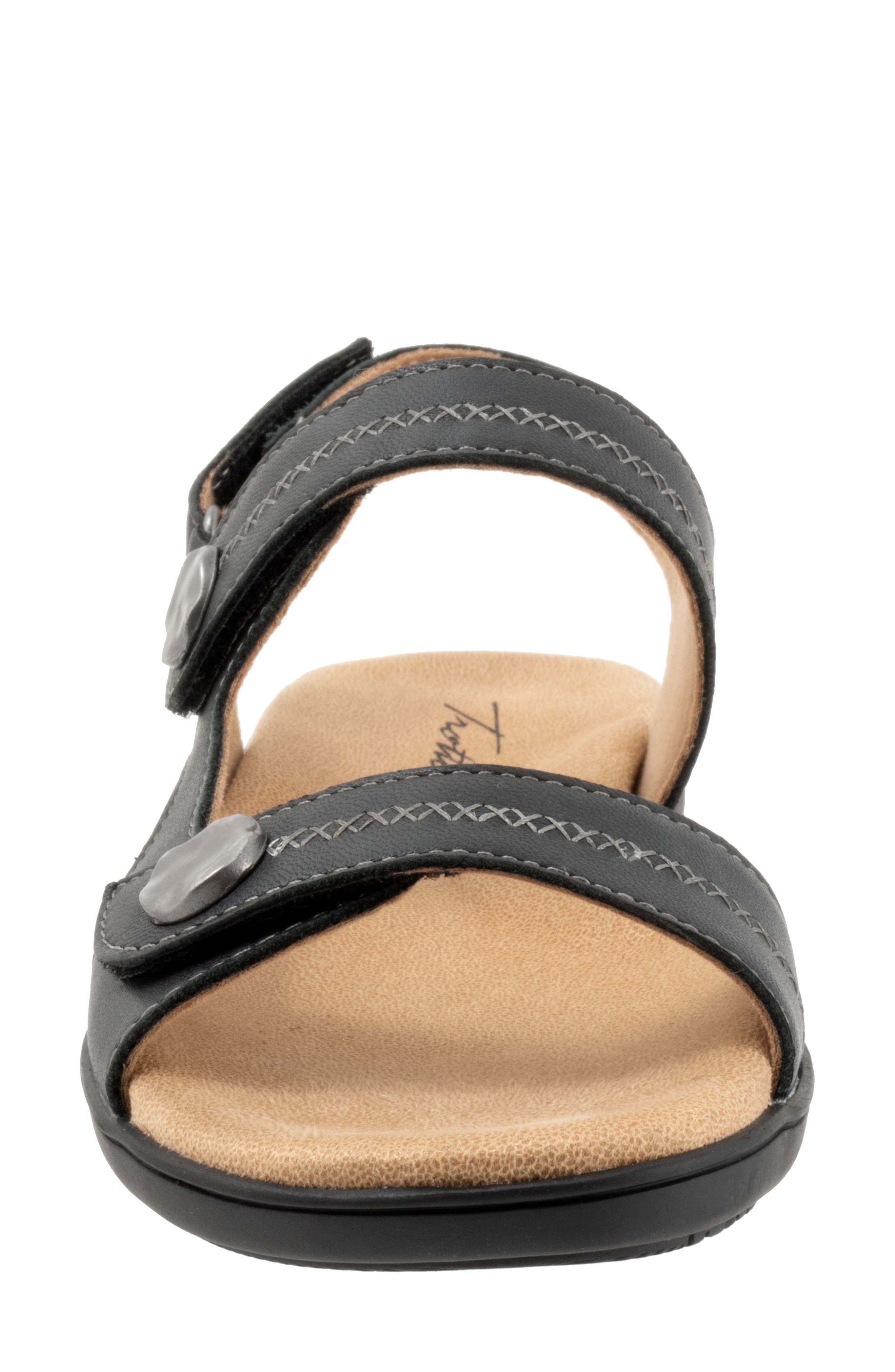 Trotters Romi Stitch Slingback Sandal, Alternate, color, Black