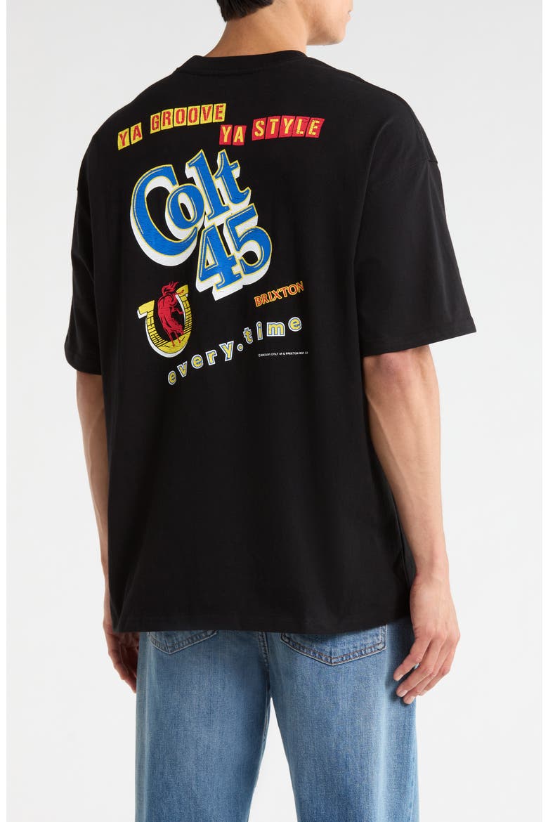 Colt 45 Everytime Oversized Graphic Cotton T-Shirt, Alternate, color, BLACK
