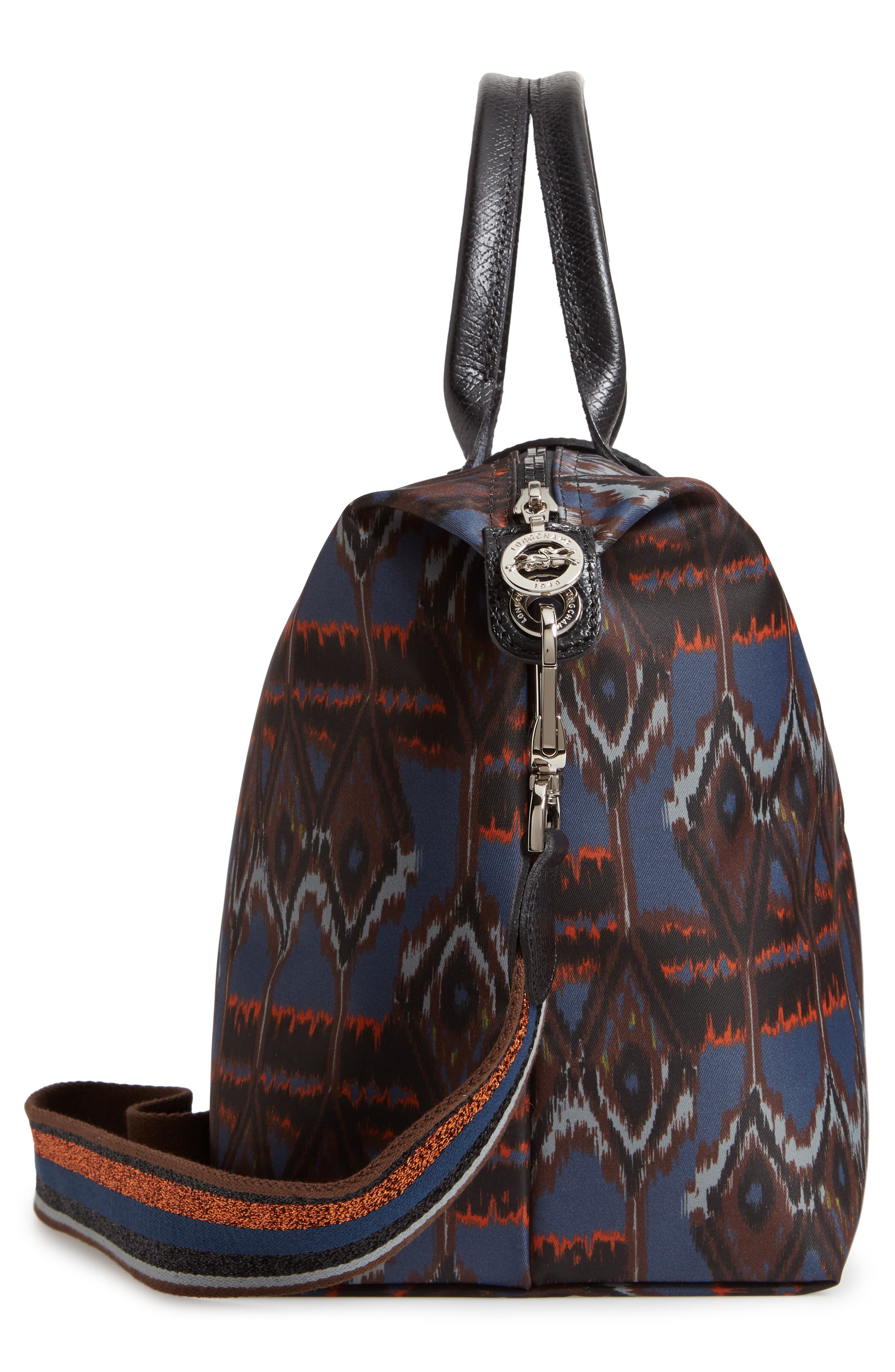 Le Pliage - Ikat Medium Tote, Alternate, color, NAVY