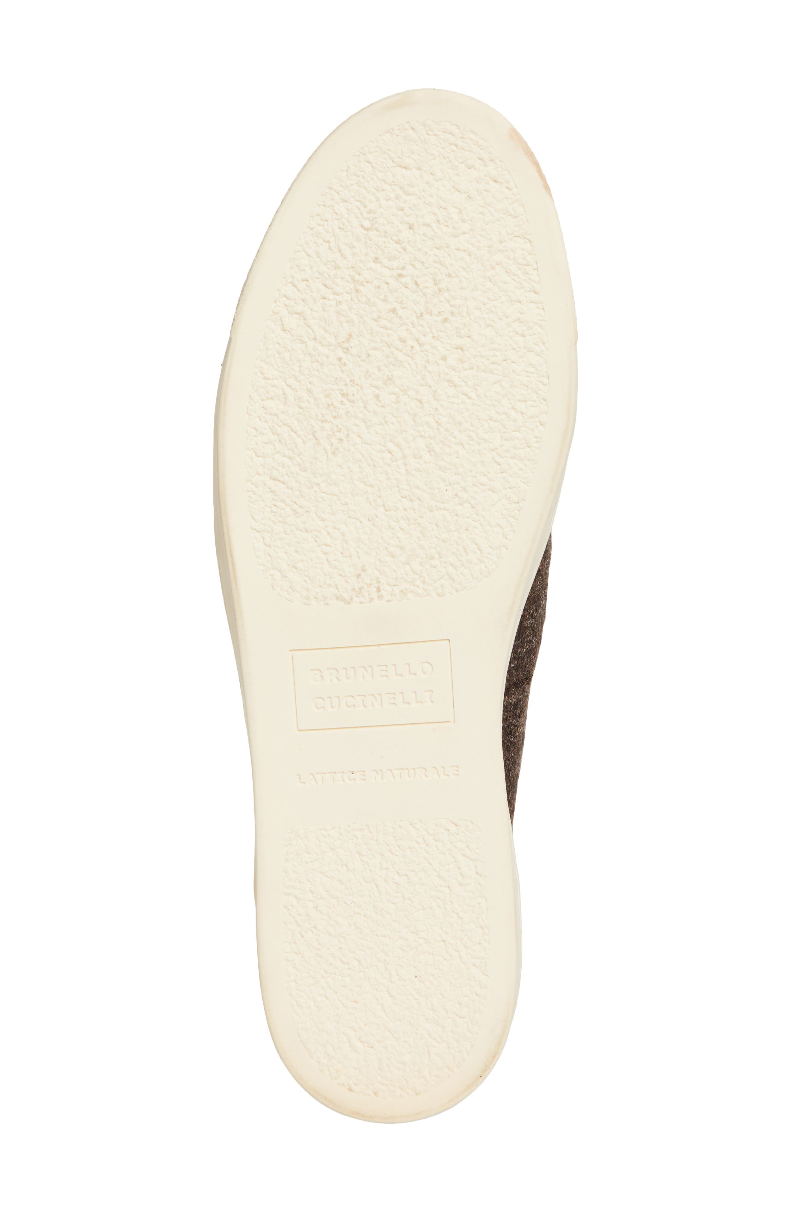 Brunello Cucinelli Mixed Media Low Top Sneaker, Alternate, color, Cam27 Dark Brown