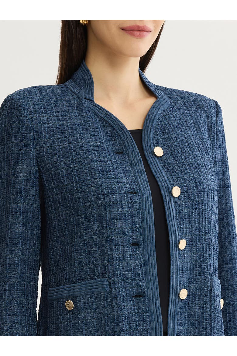 Tonal Tweed Knit Jacket, Alternate, color, Stardust
