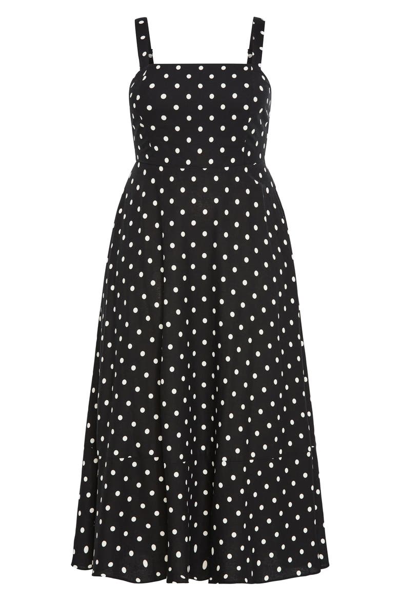 Collins Maxi Sundress, Alternate, color, BLACK SPOT