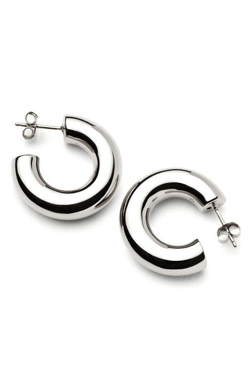 Missoma Large Chubby Hoop Earrings in Silver 