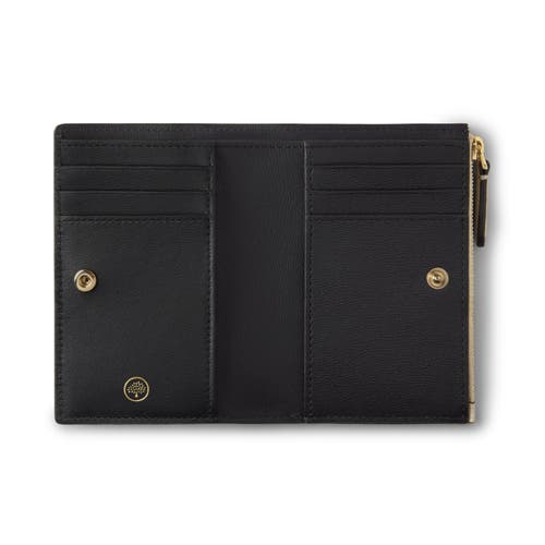 Mulberry Continental Bifold Zipped Wallet In Neutral