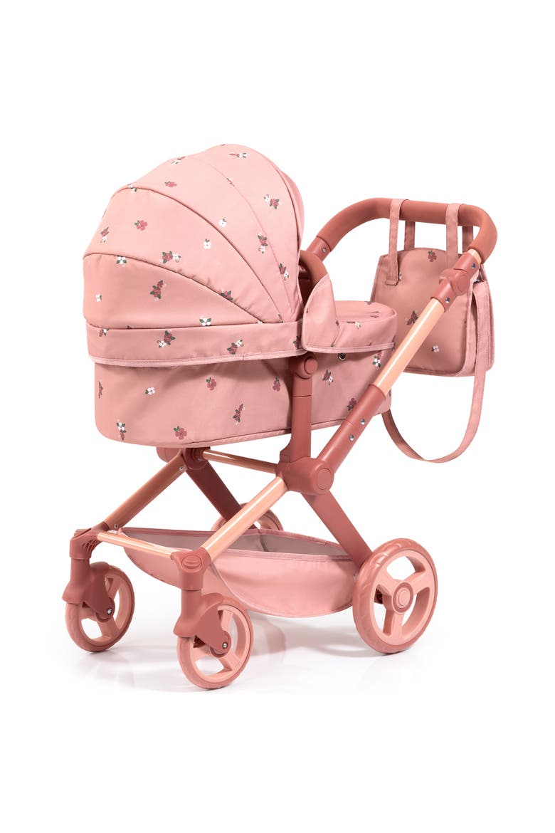 Doll Pram Xeo, 2 In 1 Pushchair & Stroller, Dolls Up To 18 Inches, Kids 3+, Alternate, color, Pink
