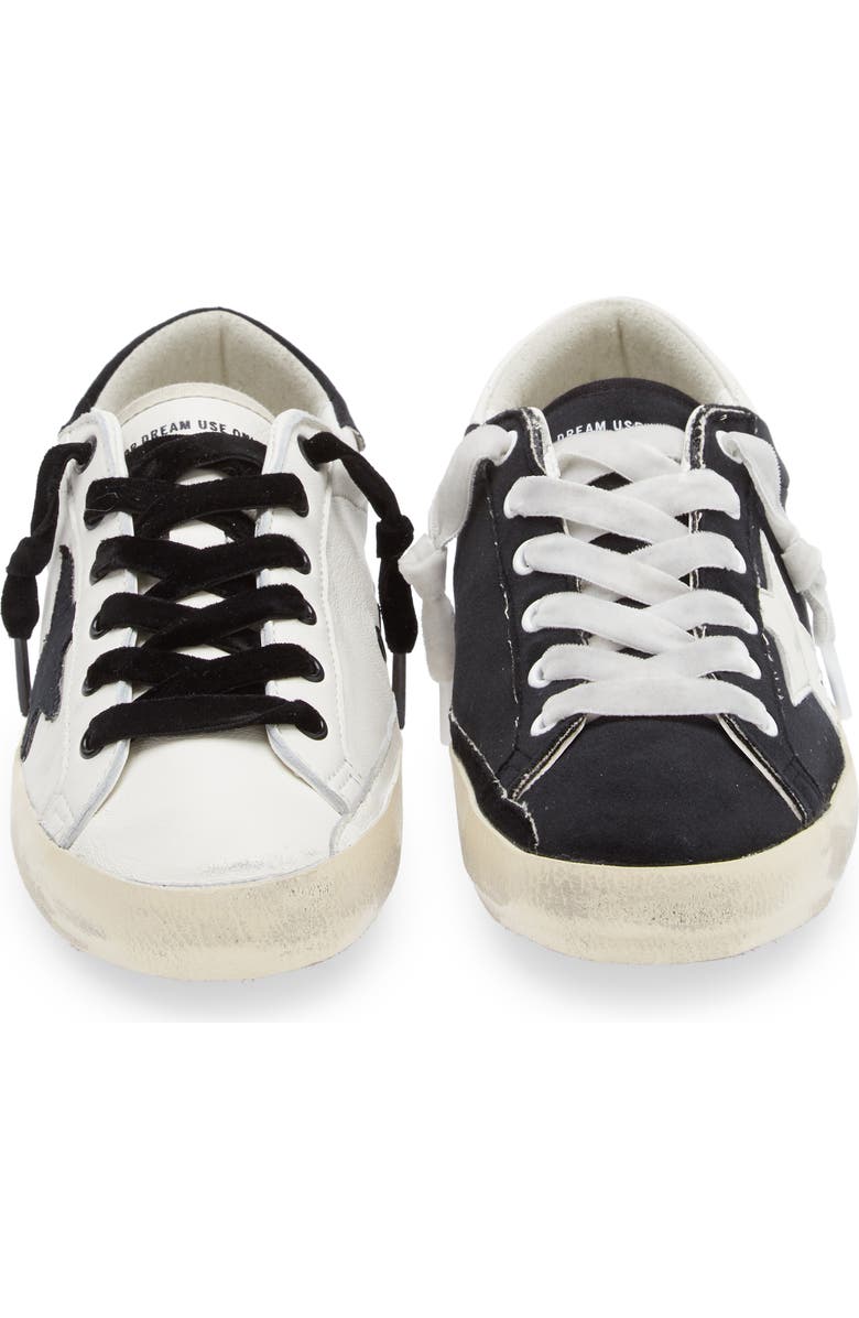 Golden Goose Super-Star Low Top Sneaker, Alternate, color, White/ Black