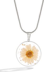 Mint & Lily Pressed Birth Flower Necklace