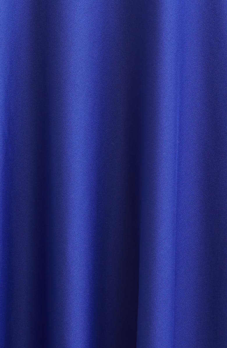 Victoria Beckham Asymmetric Stretch Jersey Midi Dress, Alternate, color, Bright Indigo